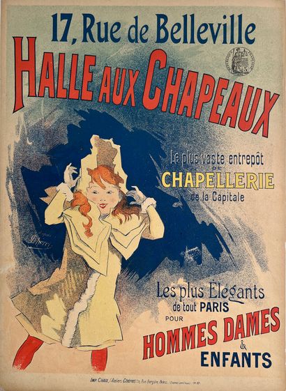 null CHERET Jules
La Halle aux Chapeaux. 1897. Affiche lithographique. Imp. Chaix...