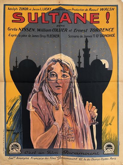 null SULTANE ! / THE LADY OF THE HAREM Raoul Walsh. 1926.
60 x 80 cm. Affiche française....