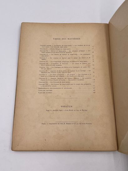 null 1 Volume : "LES SAINT-AUBIN", Adrien Moureau, 119 Gravures dans le Texte, 3...