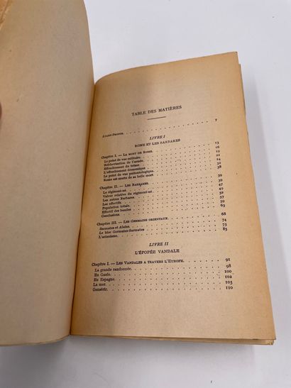 null 1 Volume : "GENSÉRIC ROI DES VANDALES", E.-F. Gautier, Collection 'Bibliothèque...
