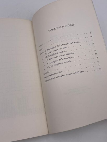 null 1 Volume : "L'ARCHITECTURE DES ÉGLISES ROMANES DU VIVARAIS", Michel Joly, Préface...