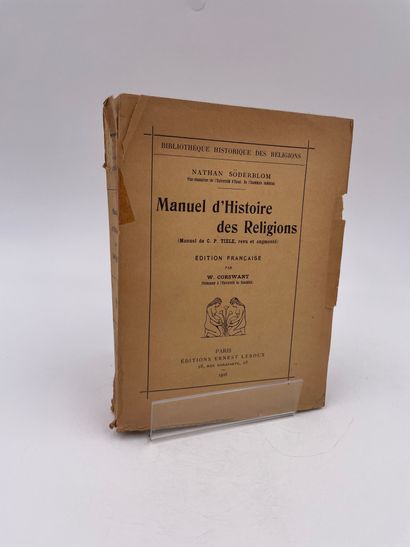 null 1 Volume : "MANUEL D'HISTOIRE DES RELIGIONS", (Manuel de C. P. Tiele, revu et...