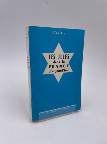 null 1 Volume : "LES JUIFS DANS LA France D'AUJOURD'HUI", Gygès, Collection 'Documents...