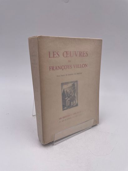 null 1 Volume : "LES ŒUVRES DE FRANCOIYS VILLON", Texte établi par Auguste Longnon,...