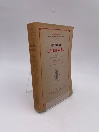 null 2 Volumes : 

- "HISTOIRE D'ISRAËL, TOME I : DES ORIGINES À L'EXIL", G. Ricciotti,...