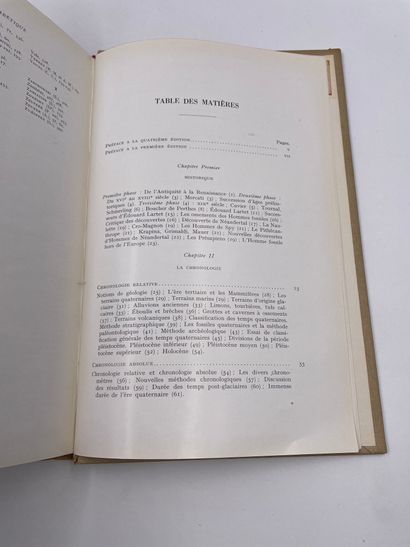 null 1 Volume : "LES HOMMES FOSSILES", (Éléments de Paléontologie Humaine), Marcellin...