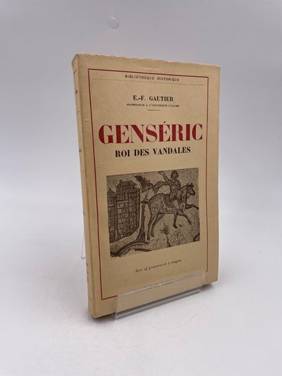 null 1 Volume : "GENSÉRIC ROI DES VANDALES", E.-F. Gautier, Collection 'Bibliothèque...