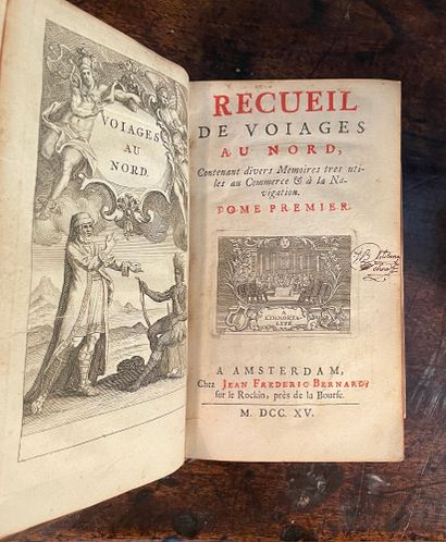 BERNARD Jean-Frédéric : Recueil de voiages au nord, contenant divers Memoires très...