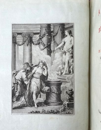 [Anonyme] Anacreon, Sapho, Bion and Moschus.
In-4 full red morocco, plate with gold...