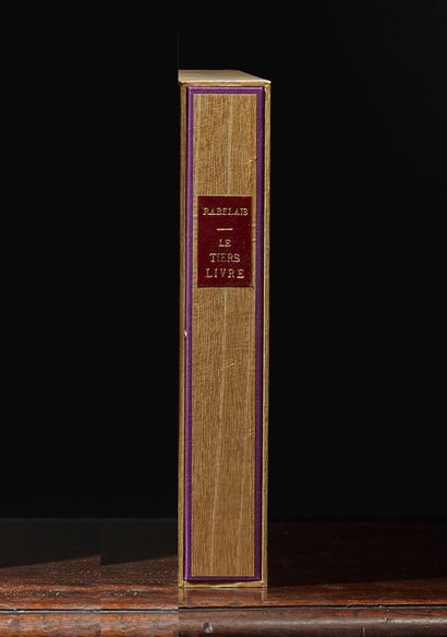 RABELAIS François : The third book. Société des amis des livres Paris 1933. First...