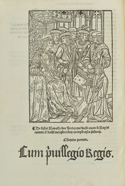 null (Gille de Rom[m]e) Le mirouer du regime et gouvernement des princes.
Petit in-folio...