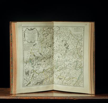 [MIRABEAU] VAUGONDY Gilles Robert de : Atlas de la France au XVIIIème siècle.
In-plano...