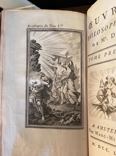 DIDEROT Denis : Œuvres philosophiques.
Six volumes in-8, reliure plein veau fauve...