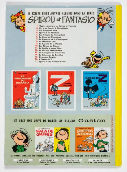 null Spirou et Fantasio 12 : Second edition of 1964. Very good condition.