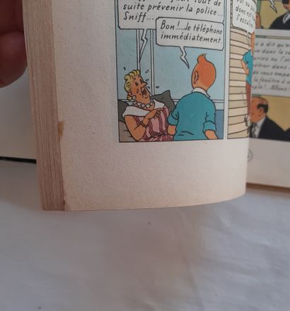 null * Tintin - Les bijoux de la Castafiore, First edition : Red square back album...