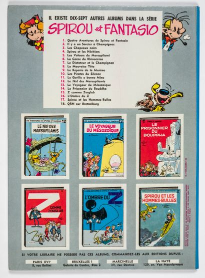 null Spirou et Fantasio 18 : First edition. Very nice crumpled album close to new...