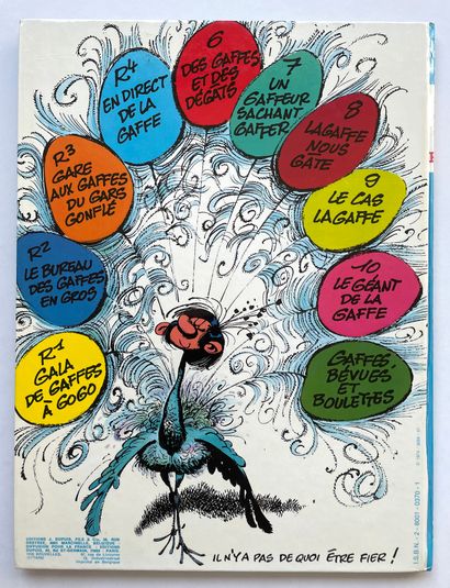 null Gaston R4 - En direct de Lagaffe : First edition of 1974 with peacock feathers....
