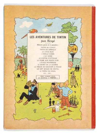 null Tintin - Crab with golden claws : Edition B3 from 1949 (Sapho printing company,...
