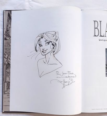 GUARNIDO * Dedication: Blacksad 1. First edition with a drawing representing one...