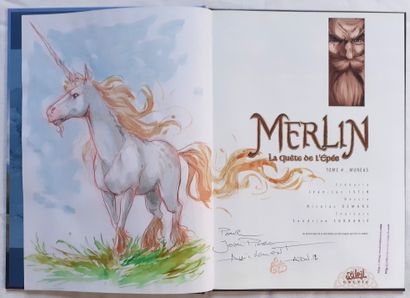 DEMARE * Dedication: Merlin 4 La quête de l'épée.
First edition with an exceptional...