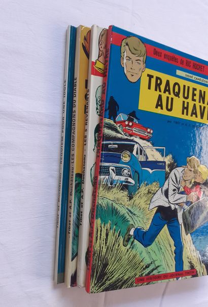 null Ric Hochet - Set of 4 albums : Traquenard au
Havre (2nd edition red back), Les...