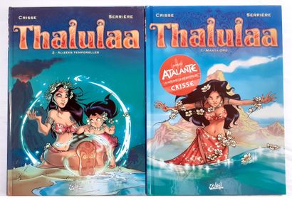Serrière * Set of 2 dedications: Thalulaa 1 and 2. Original editions decorated with...