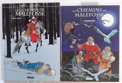 GOEPFERT * Set of 2 dedications :
Les chemins de Malefosse 13 et 16.
Original editions...