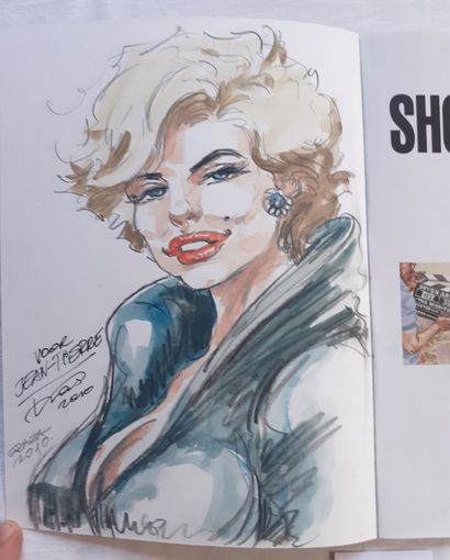 KAS * Dedication: Shooting Star (NL) with a beautiful color drawing of Marilyn Monroe....
