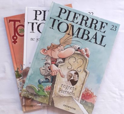HARDY * Set of 3 dedications : Pierre Tombal 22, 23, 28.
Original editions decorated...