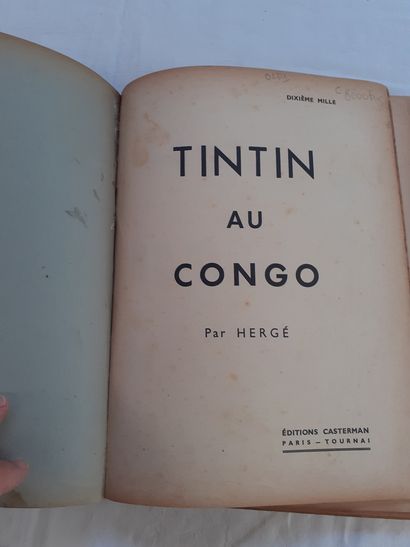null Tintin B&W - Set of 2 albums : Congo (A3), Broken ear (A15). Average condition...