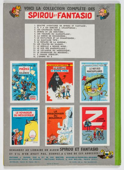 null Spirou et Fantasio 3 : Rare 1964 edition with green back.
Probably a tiny touch-up...