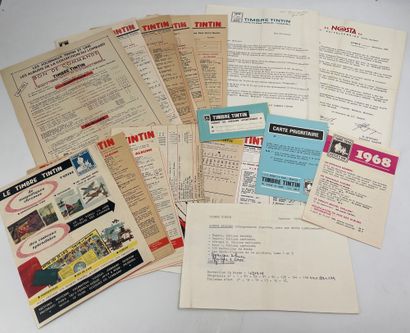 Tintin - Set of 19 documents related to the...