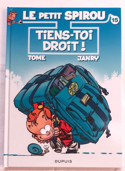 DAN * Dedication:
Le petit Spirou 15. First edition with a superb drawing representing
Mademoiselle...
