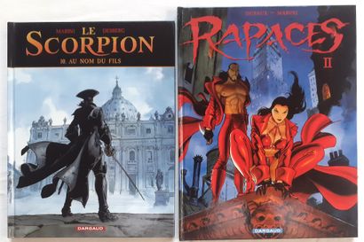 MARINI * Set of 2 dedications : Rapaces 2 and
Scorpion 10. Original editions with...