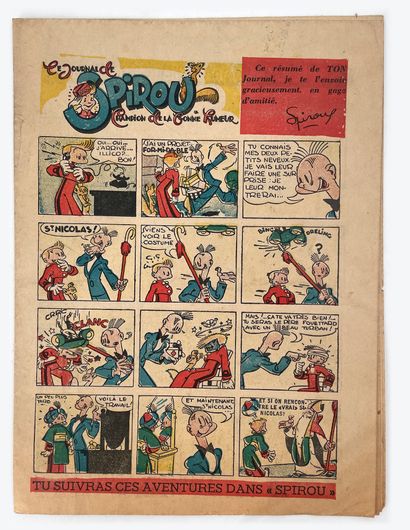 null Spirou - Number 0 of 1946 : Superb small advertising booklet including extracts...