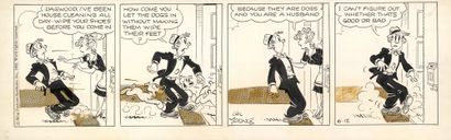 Chic YOUNG (1901-1973) & Jim RAYMOND (1917-1981) * Blondie
India ink and screen on...