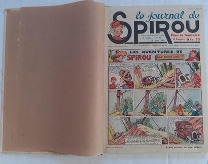 null Spirou 7 : Publisher's binding with brown kraft back (very rare).
Complete....