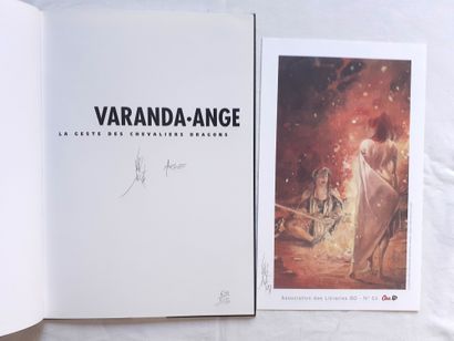 VARANDA * Set of 2 dedications : La geste des chevaliers Dragons 1 +
 Original editions...
