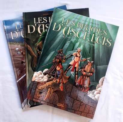 Istin * Set of 3 dedications : Les brumes d'Asceltis. Original editions decorated...