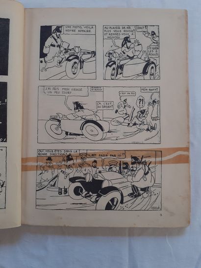 null Tintin B&W - Au pays des Soviets : First edition (7th mile). Mythical album...