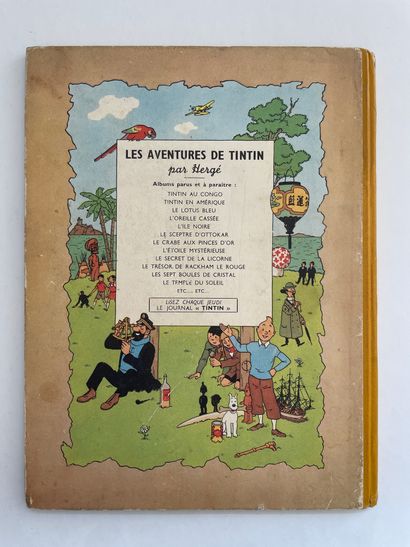 null Tintin - Le Temple du Soleil : First edition (B1, 1949).
Good condition +/very...