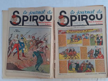 null Spirou 3 : Reliure éditeur. Complet. Intérieur déboîté. Haut potentiel de restauration....