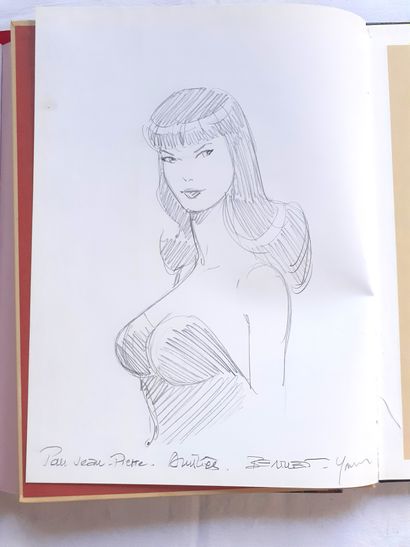 BERTHET * Set of 2 dedications : Pin-up 1 and
Sketches of the volume 6 (under box...