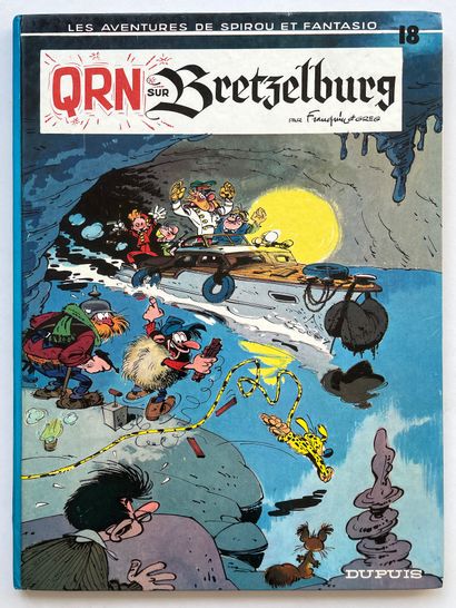 null Spirou 18 : QRN on Bretzelburg. First edition without the stripes in very good...