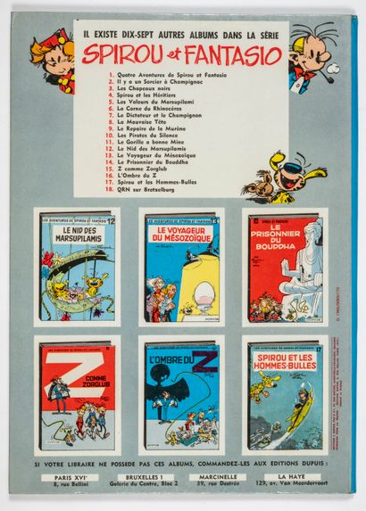 null Spirou et Fantasio 13 : Second edition of 1966. Very nice album close to new...