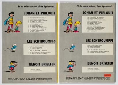 null Johan et Pirlouit - Ensemble de 2 albums : Tomes 1 (1968) et 2 (1968). Editions...