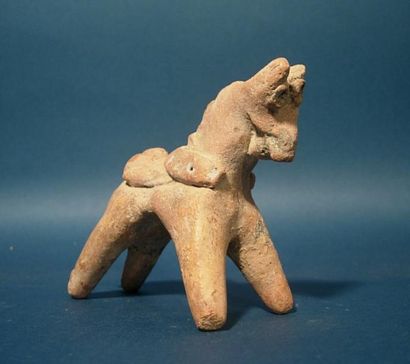 null Figurine de cheval en terre cuite. L: 11 cm CHARSADDA (300 av. J.C.)
