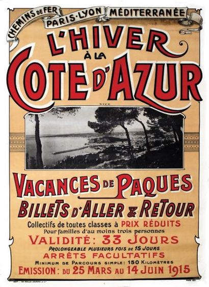 GILETTA Nice - L'Hiver à la Côte d'Azur 1915 - Vacances de Pâques - Maulde Doumenc...