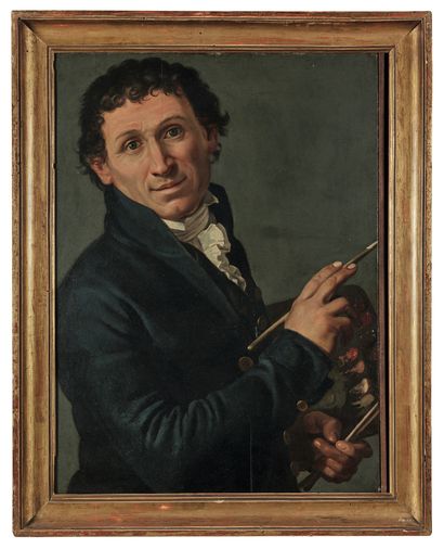 École anglaise, XIXe siècle Self-portrait
Oil on panel
58 x 43 cm