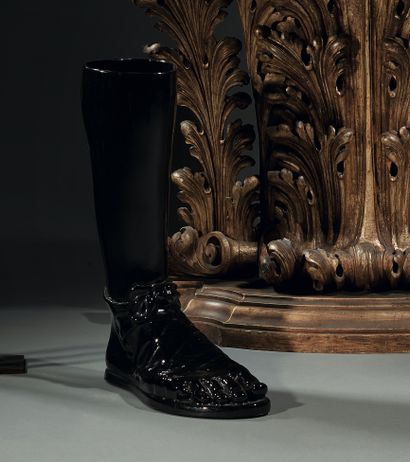 Piero Fornasetti (1913-1988) Umbrella stand with a Roman foot, label on the back
H....